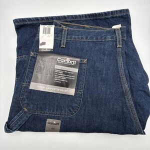 Carhartt B165 DKI Denim Carpenter Shorts Mens 40 Blue 13 Inch Baggy Workwear NWT